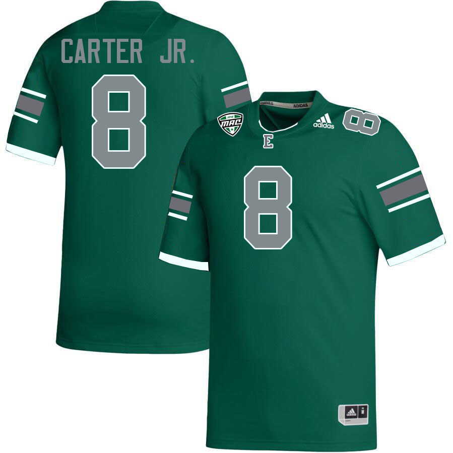 Eastern Michigan Eagles #8 David Carter Jr. College Football Jerseys Stitched-Green Eastern Michigan Eagles #8 David Carter Jr. College Football Jerseys Stitched-Green